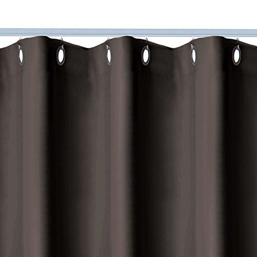 RoomDividersNow Premium Heavyweight Ceiling Track Room Divider Kit - Small A, 8ft Tall x 3ft - 4ft 6in Wide (Dark Chocolate)