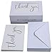 Best Paper Greetings Blank Thank You Cards with White Envelopes, 6 Font Designs (4 x 6 In, Pack of 48)