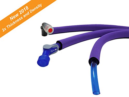 Hydration Pack Insulated Drink Tube Hose Cover Sleeve (Purple, 36)