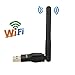 Idealco 150M 2.4G Wireless USB 2dBi 802.11 b/g/n Antenna WiFi Adapter WiFi Dongle Network LAN Card For Desktop/PC/Laptop Windows XP/Vista/7/8/10 Android 5.1 Mac OS Linux