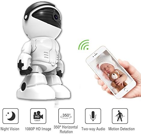 Waton Camer Wireless IP Indoor Security Surveillance System1020p HD Night Vision, Remote Monitor , Android App - Cloud Service Available