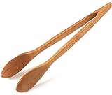 Nature's Kitchen Bamboo Tongs, 11.8 Inch