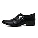 Paris Hill Men's Classic Oxford Formal Business Dress Shoes Slip on Black US 10.5