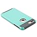 iPhone 7 Plus Case, ULAK Knox Armor Slim [Dual Layer] Protection [Scratch Resistant] Hard Back Cover [Shock Absorbent] TPU Bumper Case for Apple iPhone 7 Plus [5.5 inch]-Mint Green/Grey
