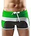 Zengvee Men's Surfing Swimwear Sexy Swim Trunk L Gray/Green