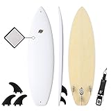 SBBC - 6’ Soft Top Surfboard - || 6ft Razzo || - Fun Performance Hybrid Foam Surfboards | Great Surf Boards for All Surfing Skill Levels
