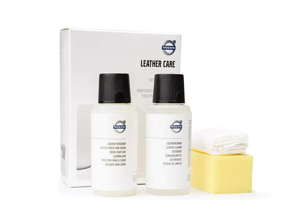 Volvo Genuine Leather Care Kit 31375176, Leather Cleaner 250ml and Leather Protection Cream 250ml