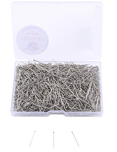 Y&YUAN Flat Head Dressmaker Pins 0.79 Inch Silver Straight Quilting Pins 2000 Count