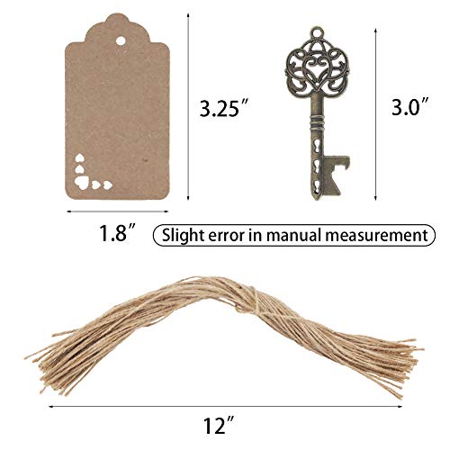 LOVEINUSA Key Bottle Openers,25 Pcs Wedding Gifts Bottle Opener Bottle Opener Wedding Wedding Favors for Wedding Parties Baby Parties, Country Parties Christmas Halloween