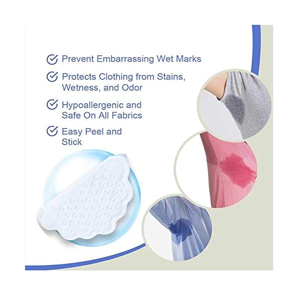 Underarm Sweat Pads - 80PCS Disposable Armpit Sweat Pads Perspiration Pads Sweat Patches Armpit Shields Pads…