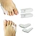 Yitoes Toe Separators, Bunionette Pads-4 Tailor's Bunion Corrector Spacers-Pain Relief for Little Toes (White)