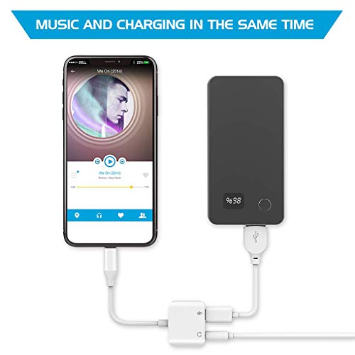 image for Ambrrhty 3.5 mm Headphone Jack Adapter for iPhone Xs Earphone Music Au
