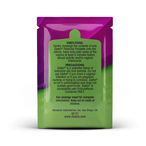Zestra Essential Arousal Oils - 3 Single Dose Packets 0.8ml - Organic & All-Natural Botanical Arousal Oil - Safe & Clinically Proven to Enhance Pleasure during Intimate Moments (6 Boxes)