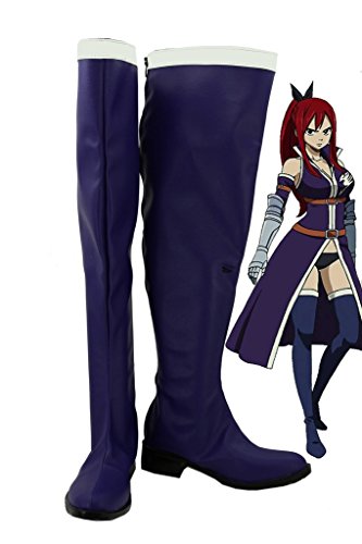Fairy Tail Erza Scarlet Cosplay Shoes Boots Custom Made