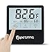 Qguai Aquarium Thermometer, C/F Switch LCD Digital Fish Tank Thermometer with Large Clear Screen, Monitor Water Terrarium Temperature, No Messy Wires in Your Saltwater Freshwater and Reef Aquarium.