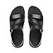 FitFlop Womens The Skinny Z-Cross Slingback Sandal Shoes, All Black, US 8
