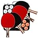 NuLandings Ping Pong Paddle Set - 4 Professional Table Tennis Rackets/Paddles - 8 Premium 3-Star ITTF Standard Balls Portable Cover Case Holder - Precise Racquet Control, Speed and Spin - Bundled Kit