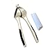 Bokdy Garlic Press and Peeler Set Stainless Steel Professional Heavy Soft-Handled Crush Garlic Silicone Tube Roller
