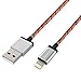 Nekteck [Apple MFi Certified] Lightning to USB Cable, Nylon Braided Charge and Sync Cord 3.3ft / 1m for X/ 8 6s / 6/ Plus SE 5S iPad Pro Air 2 Mini 4/3 iPod 5 iPod Nano and More - Orange