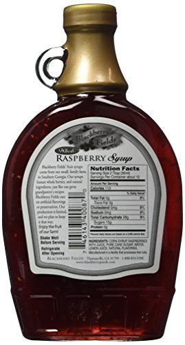 Blackberry Fields Whole Raspberry Syrup 12oz Jar - Thumbnail 3