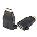BENFEI 2 Pack Mini HDMI to HDMI Adapter Compatible for Raspberry Pi, Camera, Camcorder, DSLR, Tablet, Video Card