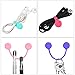 BBTO 16 Pieces Magnetic Twist Ties String Winder Cable Organizer Wrap for Earphone, Keychains Management, 8 Colors