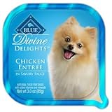 Blue Buffalo Divine Delights in Savory Sauce All Natural - 12 X 3 ounce Entrees - All Flavors (Chicken - 12 Entrees)