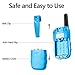 ALANGDUO Walkie Talkie for Kids, 22 Channel LCD Display Mini Kids Walkie Talkies 2 Way Radio Toys for Kids Children, 2Pack (Blue)