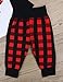 Baby 1st Birthday Outfits Wild One Long Sleeve T-Shirt with Red Plaid Pant and Hat (A-Red+Black+White, 12-18 Months)