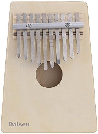 Kalimba,DAISEN 10 Keys Mbira Finger Thumb Music Piano Hollow Pine Education Toy Musical Instrument for Music Lover(Beige)