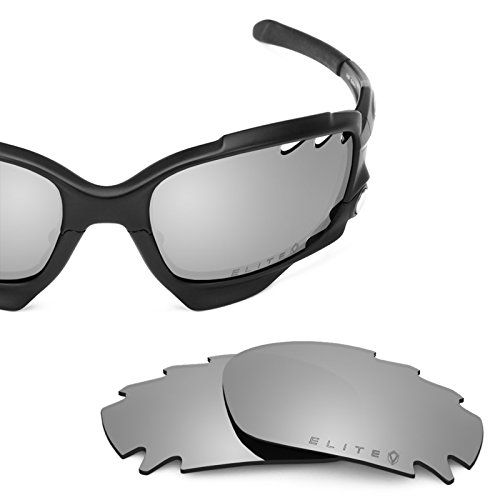 Revant Vented Polarized Replacement Lenses for Oakley Racing Jacket EliteSteens Silver MirrorShield