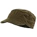 Washed Cotton Fitted Army Cap-Dark Olive L-XL