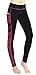 EAST HONG Women's Yoga Leggings Exercise Workout Pants Gym Tights (M, Black/Rose)