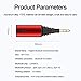 Hagibis Bluetooth 5.0 Transmitter Receiver, 2 in 1 Wireless aptX HD Audio 3.5mm Jack Adapter Support aptX Low Latency, for TV/Headphone/Car/PC/Speaker, Pairing 2 Bluetooth Headphones Speaker (Red)thumb 2