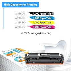 218A 218X Toner Cartridges 4 Pack: Set Compatible