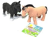 Rubber Stretchy Beany Farm Animal Stress Reliever Squishy Toy - Horse Colour Vary