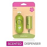 Earth Rated Leash Dispenser for Dog Waste Bags, Includes 30 Lavender-Scented Poop Bags