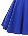 GownTown Womens 1950s Vintage Dress V-Neck Dresses Swing Stretchy Dresses