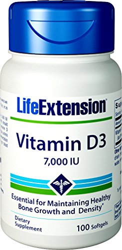 Life Extension Vitamin D3 7000 IU Softgels, 100 Count Life Extension Vitamin D3 7000 IU Softgels, 100 Count