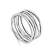 Knot Bar Line Design Polished Cute Ring New .925 Sterling Silver Band Size 7