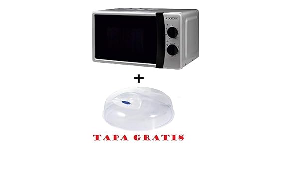 Microondas Jocel JMO011145, 20 L, 800 W, Silver + tapa para micro ...