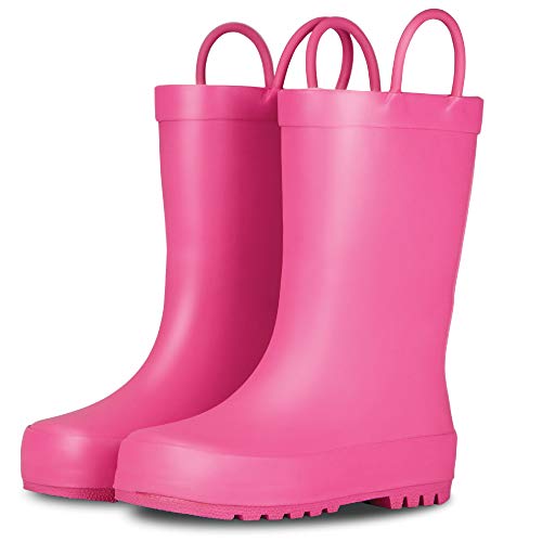 LONECONELone Cone Premium Natural Rubber Rain Boots for Toddlers and Kids with Solid Design