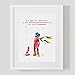 All Adults Were Once A Kid Before Wall Art Print The Little Prince Nursery Decorative Quotes Wall Art Print No Frame Z207