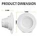 Bbounder Lighting 12 Pack 5/6 Inch LED Recessed Downlight, Smooth Trim, Dimmable, 13W=100W, 5000K Daylight, 1000 LM, Damp Rated, Simple Retrofit Installation - UL No Flicker