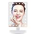 Makeup Mirror with Lights, Lighted Vanity Mirror Light Adjustable, 24 Led Makeup Mirror Touch Screen, Dual Power Supply, Color Boxed, White