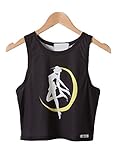 Dreagal Girl's Fashion Print Sleeveless Crop Top