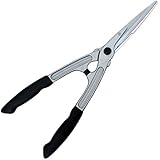 TABOR TOOLS Professional Aluminum Hedge Shears for Trimming Borders, Boxwood, Decorative Grasses, and Bushes. Hedge Clippers featuring Comfort Grip Ultra Strong Aluminum Handles.