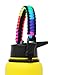 GALAXTEK Paracord Handle Compatible with Hydro Flask Wide Mouth Bottle - Durable Carrier, Secure Accessories, Survival Strap Cord with Safety Ring and Carabiner (Rainbow) primary