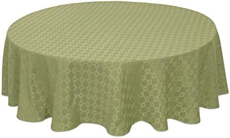 Bardwil Linens Chandler 60"X84" Oval Tablecloth,Green