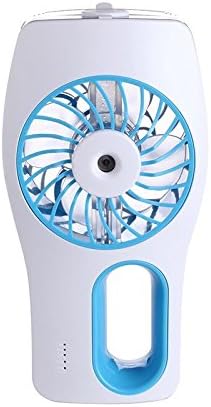 Hayougo USB Mini Misting Fan with Personal Cooling Humidifier Rechargeable, COSCOD Silent Outdoor Beauty Water Spray Fan Portable Diffuser Desktop Air Purifier (blue)
